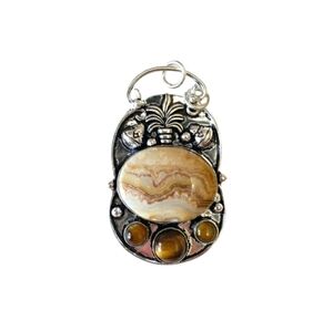 Silver S925 Pendant with natural stone